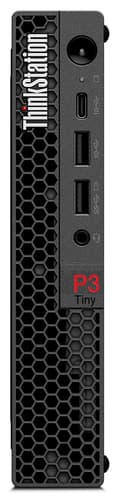 Lenovo ThinkStation P3 30H0 - Tiny 1 x Core i7 13700T / up to 4.9 GHz - vPro Enterprise - RAM 16 GB - SSD 512 GB - TCG Opal Encryption, NVMe, Performance - T1000 - Gigabit Ethernet - Win 11 Pro - monitor: none - keyboard: UK - black - Lenovo TopSeller