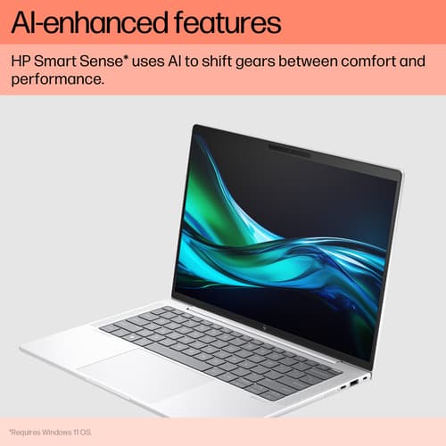 HP EliteBook 1040 G11 Notebook - Intel Core Ultra 7 - 155H / up to 4.8 GHz - Win 11 Pro - Intel Arc Graphics - 32 GB RAM - 1 TB SSD NVMe - 14" OLED IPS 2880 x 1800 (2.8K) - Wi-Fi 7, Bluetooth - kbd: UK - with HP Wolf Pro Security Edition (1 year) — view 5