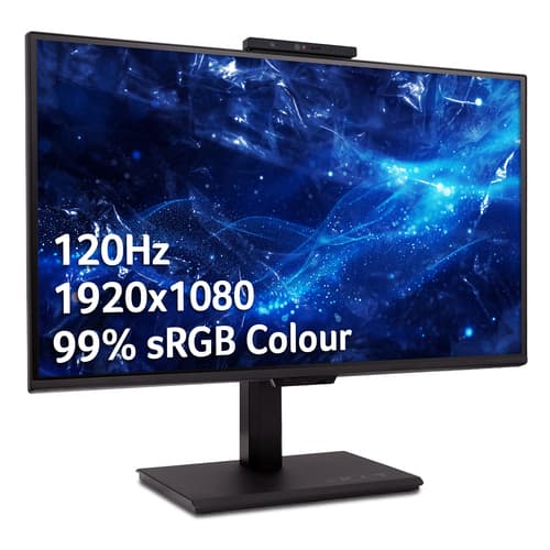 Acer Vero B248Y Gbemiqprcuzx - B8 Series - LCD monitor - 24" (23.8" viewable) - 1920 x 1080 Full HD (1080p) - 300 cd/m� - HDR10 - 4 ms - HDMI, DisplayPort, USB-C - speakers - black — view 3
