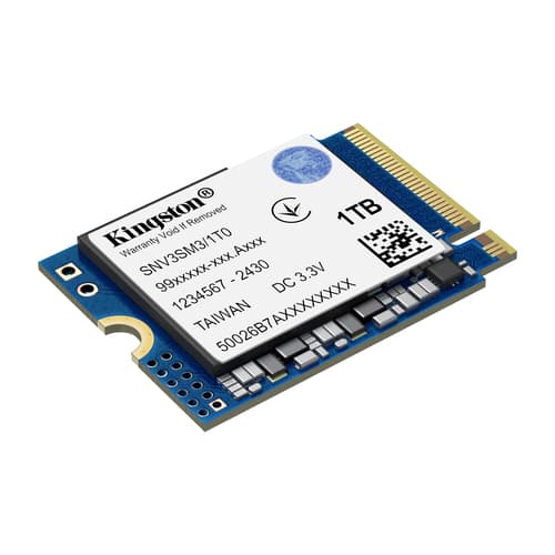 Kingston NV3 - SSD - 1 TB - internal - M.2 2230 - PCIe 4.0 x4 (NVMe) — view 3