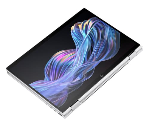 HP EliteBook X Flip G1i Notebook Next Gen AI - Flip design - Intel Core Ultra 7 - 258V / up to 4.8 GHz - Win 11 Pro - Intel Arc Graphics 140V - 32 GB RAM - 1 TB SSD NVMe - 14" IPS touchscreen HP SureView 5 1920 x 1200 - Wi-Fi 7, Bluetooth - 5G - glacier silver, soft grey (keyboard) - kbd: UK — view 3