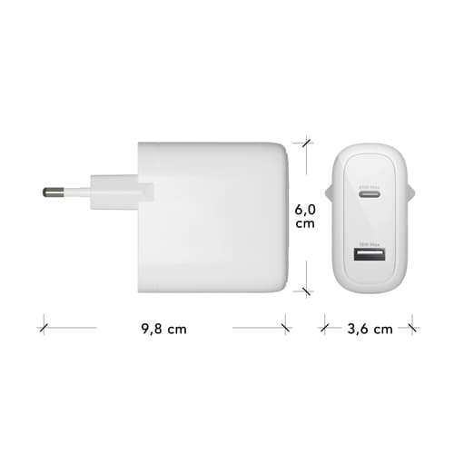 B2C USB-C 65W+A 18W Wall Charger — view 6