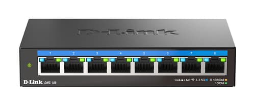 D-Link DMS-108 - switch - 8 ports - unmanaged — view 4