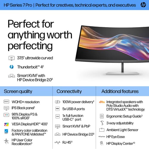 HP S7 PRO 738PU WQHD+ TB4 MONITOR — view 4