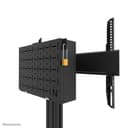 Neomounts MOVE Height Adjustable Display Stand - 37"" (93.98 cm) to 75"" (190.50 cm) Screen Support - 70 kg Load Capacity - 178.50 cm (70.28"") Height x 86.50 cm (34.06"") Width x 70 cm (27.56"") Depth - Floor - Steel - Black - For Display Screen - Lockable, Ventilated thumbnail 5
