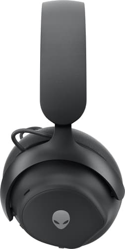 Alienware Pro Wireless Gaming Headset - Headset - full size - Bluetooth / 2.4 GHz radio frequency - wireless, wired - active noise cancelling - USB - Dark Side of the Moon — view 7