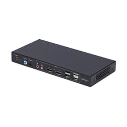 StarTech.com 2-Port Dual-Monitor DP KVM Switch w/Video Matrix, 4K 60Hz - KVM / audio / USB switch - 2 x KVM / audio / USB - 1 local user - desktop - TAA Compliant