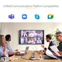 StarTech.com USB-C Conference Speaker Mini Dock, Portable Boardroom Speaker and Multiport Adapter, USB-C to VGA or 4K 60Hz HDMI, 2x USB-A (5Gbps) Hub, Mic/Speaker