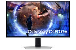 Samsung Odyssey OLED G6 S27DG602SU - G60SD Series - OLED monitor - gaming - 27" - 2560 x 1440 QHD @ 360 Hz - 250 cd/m� - 1000000:1 - HDR10 - 0.03 ms - 2xHDMI, DisplayPort - silver