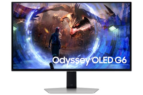 Samsung Odyssey OLED G6 S27DG602SU - G60SD Series - OLED monitor - gaming - 27" - 2560 x 1440 QHD @ 360 Hz - 250 cd/m� - 1000000:1 - HDR10 - 0.03 ms - 2xHDMI, DisplayPort - silver