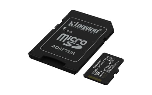 Kingston Canvas Select Plus - Flash memory card (SD adapter included) - 1 TB - A1 / Video Class V30 / UHS-I U3 / Class10 - microSDXC UHS-I — view 3