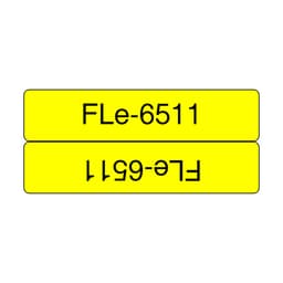 Brother FLe-6511 - Black on yellow - 21 x 45 mm 72 label(s) (1 roll(s) x 72 die cut labels - for P/N: PTP900C