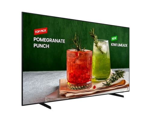 Samsung BE98D-H - 98" Diagonal Class BED-H Series LED-backlit LCD TV - Crystal UHD - digital signage - Smart TV - Tizen OS - 4K UHD (2160p) 3840 x 2160 - HDR - graphite black — view 4
