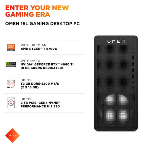 HP OMEN 16L Gaming Desktop TG03-0005na PC, Windows 11 Home — view 7