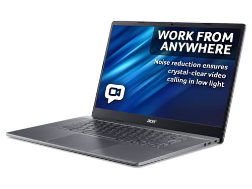 Acer Chromebook Plus 515 CBE595-1 - Intel Core i5 - 1235U / up to 4.4 GHz - Chrome OS - Intel Iris Xe Graphics - 8 GB RAM - 256 GB SSD - 15.6" IPS 1920 x 1080 (Full HD) - Wi-Fi 6E - steel grey - kbd: UK — view 8
