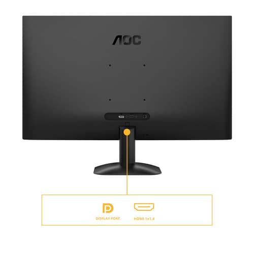 AOC Basic-line Q27B35E - LED monitor - 27" - 2560 x 1440 QHD @ 75 Hz - IPS - 300 cd/m� - 1500:1 - HDR10 - 1 ms - HDMI, DisplayPort - black — view 4