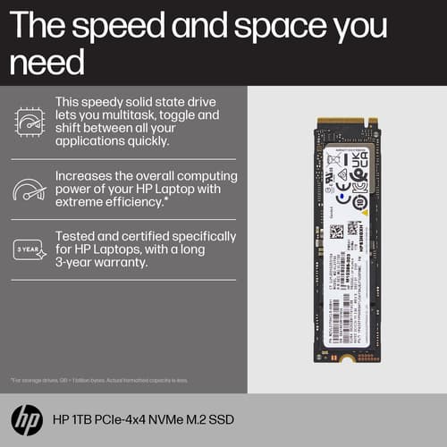 HP 1TB PCIE NVME M.2 SSD — view 3