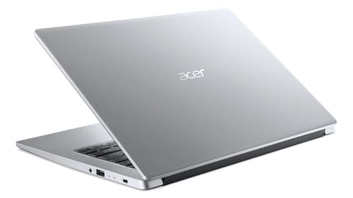 Acer Aspire 1 A114-33 - Intel Pentium Silver - N6000 / up to 3.3 GHz - Win 11 Home in S mode - UHD Graphics - 4 GB RAM - 128 GB eMMC - 14" TN 1920 x 1080 (Full HD) - Gigabit Ethernet - Wi-Fi 5 - pure silver - kbd: UK — view 6