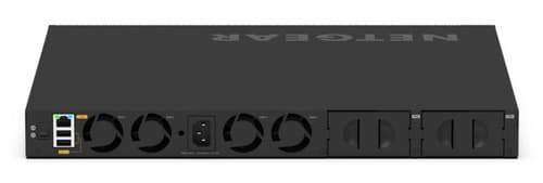 NETGEAR M4350-24M4X4V - Switch - L3 - Managed - 24 x 100/1000/2.5G (PoE++) + 4 x 100/1000/2.5G/5G/10G (PoE++) + 4 x 25 Gigabit SFP28 - front to back airflow - desktop, rack-mountable - PoE++ (2520 W) — view 7