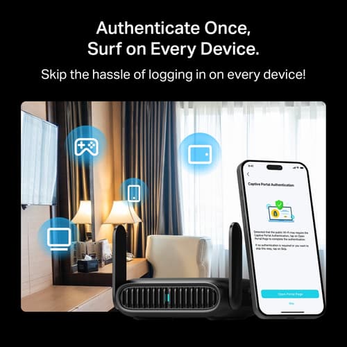 TP-Link TL-WR3602BE V1 - wireless router - Wi-Fi 7 - desktop — view 9