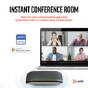 Poly Sync 10 - Speakerphone hands-free - wired - USB-A, USB-C - silver thumbnail 3