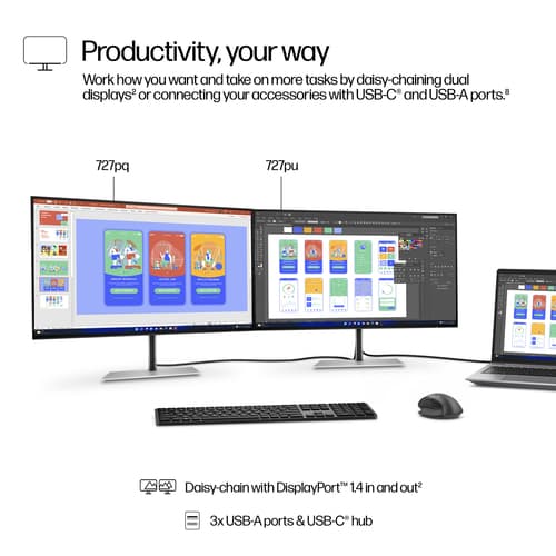 HP S7 PRO 727PQ QHD MNTR UK — view 6