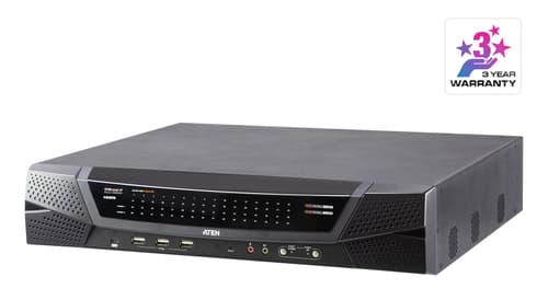ATEN KN8064VB - KVM switch - 64 x KVM port(s) - 1 local user - 8 IP user - desktop