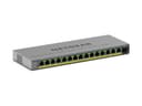 NETGEAR Easy Smart GS116EP - Switch - L3 - smart - 1 x 10/100/1000 + 15 x 10/100/1000 (PoE+) - desktop, wall-mountable - PoE+ (180 W) thumbnail 1