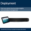 Poly Studio X72 - All-in-One video bar (video bar, Poly TC10 touch controller) - Zoom Certified, Certified for Microsoft Teams - black