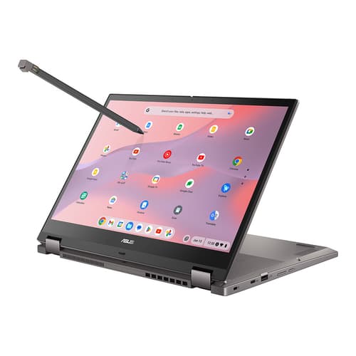 ASUS Chromebook Flip CB3 CB3401FBA-LZ0101 - Flip design - Intel Core i7 - 1255U / up to 4.7 GHz - Chrome OS - Intel Iris Xe Graphics - 8 GB RAM - 512 GB SSD NVMe - 14" touchscreen 1920 x 1200 - Wi-Fi 6E - zinc