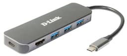 D-Link DUB-2333 - Docking station - USB-C / Thunderbolt 3 - HDMI