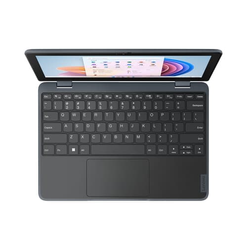 Lenovo 100w Gen 4 82VK - Intel N-series - N100 / up to 3.4 GHz - Win 11 Pro - UHD Graphics - 4 GB RAM - 128 GB SSD NVMe - 11.6" TN 1366 x 768 (HD) - Wi-Fi 6 - slate grey - kbd: UK — view 8
