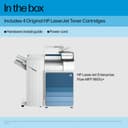 HP LaserJet Enterprise Flow MFP 8601z+ - Multifunction printer - B/W - laser - A3 (297 x 420 mm) (original) - A3/Ledger (media) - up to 70 ppm (copying) - up to 70 ppm (printing) - 2180 sheets - 33.6 Kbps - Gigabit LAN, USB 3.0, USB 2.0 host, USB 3.0 host thumbnail 5