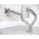 Kensington SmartFit One-Touch Dual Monitor Arm - Mounting kit - adjustable arm - for 2 monitors - metal - silver grey - screen size: 13"-32" - C-clamp, grommet, desk-mountable thumbnail 6