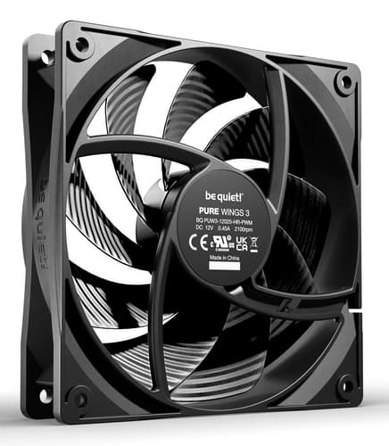 be quiet! Pure Wings 3 120mm PWM high-speed Computer case Fan 12 cm Black 1 pc(s) — view 3