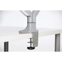 Kensington SmartFit One-Touch Dual Monitor Arm - Mounting kit - adjustable arm - for 2 monitors - metal - silver grey - screen size: 13"-32" - C-clamp, grommet, desk-mountable thumbnail 5