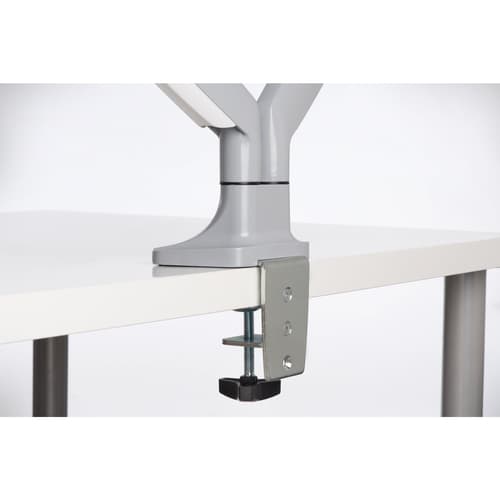 Kensington SmartFit One-Touch Dual Monitor Arm - Mounting kit - adjustable arm - for 2 monitors - metal - silver grey - screen size: 13"-32" - C-clamp, grommet, desk-mountable — view 6