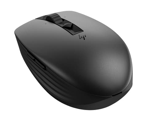 HP 715 - Mouse - multi-device, rechargeable - 7 buttons - wireless, wired - Bluetooth 3.0, 2.4 GHz - USB wireless receiver - black — view 3