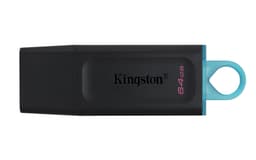 Kingston DataTraveler Exodia - USB flash drive - 64 GB - USB 3.2 Gen 1 - black with teal