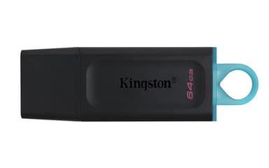 Kingston DataTraveler Exodia - USB flash drive - 64 GB - USB 3.2 Gen 1 - black with teal