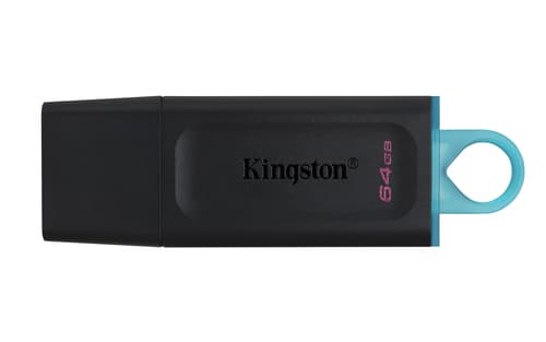 Kingston DataTraveler Exodia - USB flash drive - 64 GB - USB 3.2 Gen 1 - black with teal