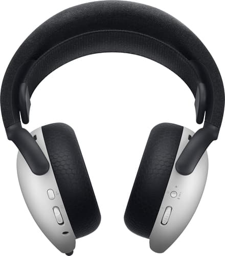 Alienware Tri-Mode Wireless Gaming Headset AW725H - Headset - full size - Bluetooth / 2.4 GHz radio frequency - wireless, wired - 3.5 mm jack - lunar light — view 3