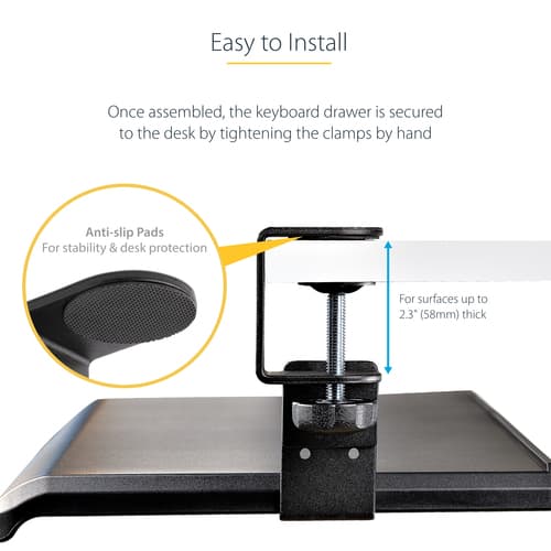 Desk Clamp Keyboard Tray — view 14