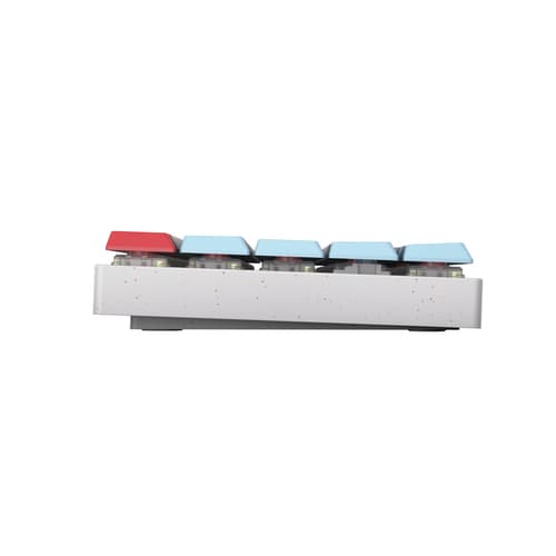 CHERRY MX MX-LP 2.1 - Keyboard - compact - backlit - wireless - 2.4 GHz, Bluetooth 5.2, USB - QWERTY - US - key switch: CHERRY MX Low Profile RGB Speed - white — view 3