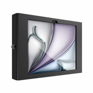Compulocks iPad Air M2 & M3 11", Apex Secured Enclosure Wall Mount - Black - Enclosure - for tablet - glass mount, space - lockable - high-grade aluminium - black - screen size: 11" - mounting interface: 100 x 100 mm - wall-mountable