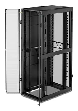 APC NetShelter SX - Rack cabinet - 2258H x 750W x 1200D mm, with Sides - floor-standing - black - 48U - 19" - TAA Compliant