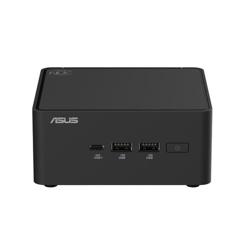 ASUS NUC 15 Pro Tall Kit RNUC15CRHI300000 - Barebone - mini PC 1 x Core 3 100U / up to 4.7 GHz - vPro - RAM 0 GB - Intel Graphics - IEEE 802.11ax (Wi-Fi 6), IEEE 802.11be (Wi-Fi 7), Bluetooth 5.4, Gigabit Ethernet, 2.5 Gigabit Ethernet - black