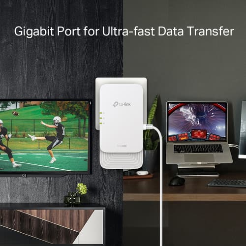 TP-Link PGW2440 KIT V1 - powerline adapter kit - Wi-Fi 6 - wall-pluggable — view 8