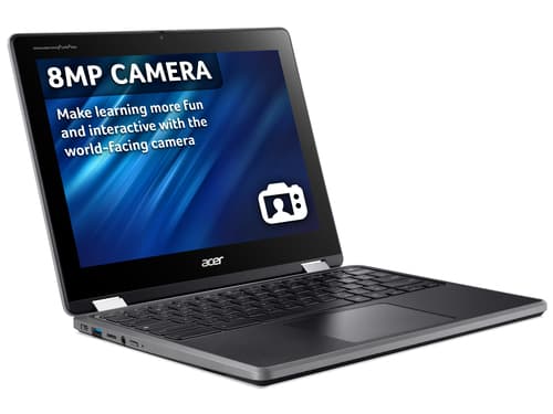 Acer Chromebook Spin 512 R856TN-TCO - Flip design - Intel N-series - N100 / up to 3.4 GHz - Chrome OS - UHD Graphics - 8 GB RAM - 64 GB eMMC - 12" IPS touchscreen 1366 x 912 (HD+) - Wi-Fi 6E - shale black - kbd: UK — view 8