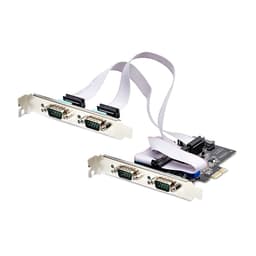 StarTech.com 4-Port Serial PCIe Card, Quad-Port PCI Express to RS232/RS422/RS485 (DB9) Serial Card, Low-Profile Bracket Incl., 16C1050 UART, TAA-Compliant, For Windows/Linux, TAA Compliant - Level-4 ESD Protection (PS74ADF-SERIAL-CARD) - Serial adapter - PCIe low profile - RS-232 x 4 - black - TAA Compliant